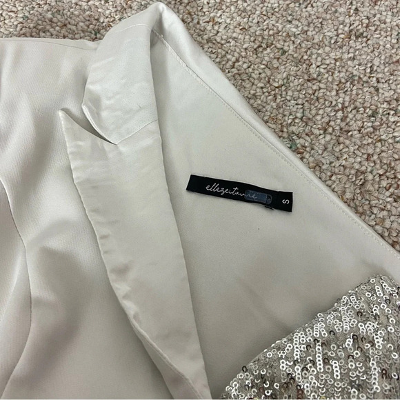 elle zeitoune Alexa Asymmetric Sequin Dress 17055 - Picture 10 of 13